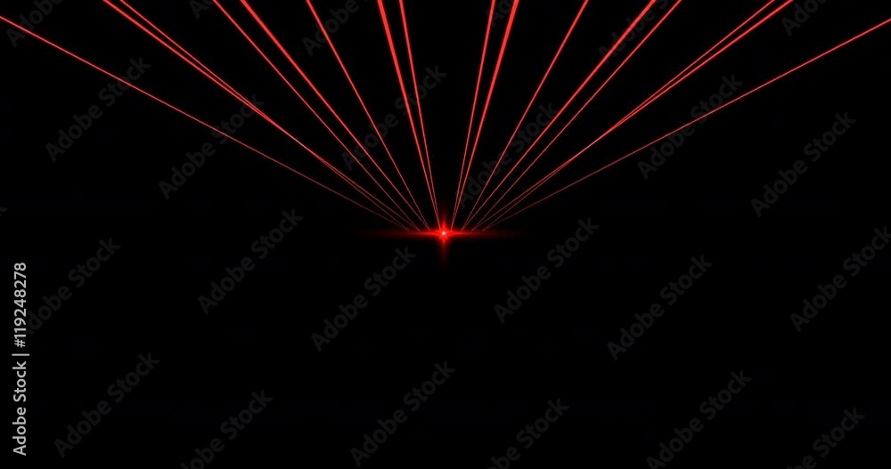 Abstract red Laser Light