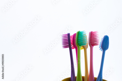 toothbrush isolated on white.