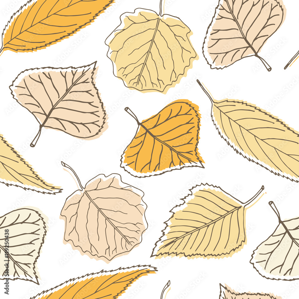 Seamless pattern with leaves Seamless pattern with leaves