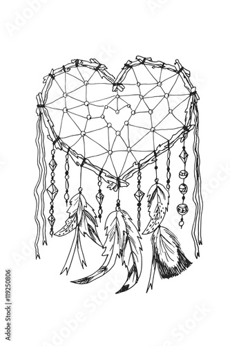 American Indians traditional symbol dreamcatcher