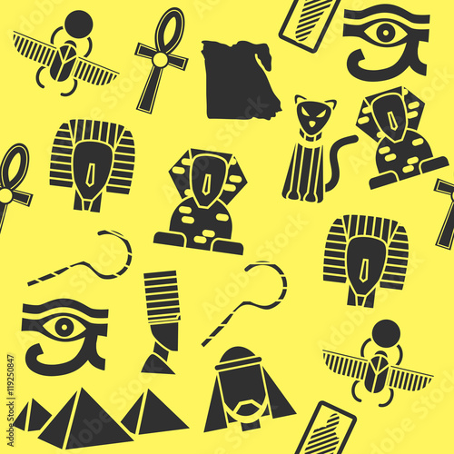 Collage of vector flat design Egypt