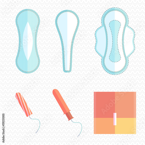 Feminine pads and tampons
