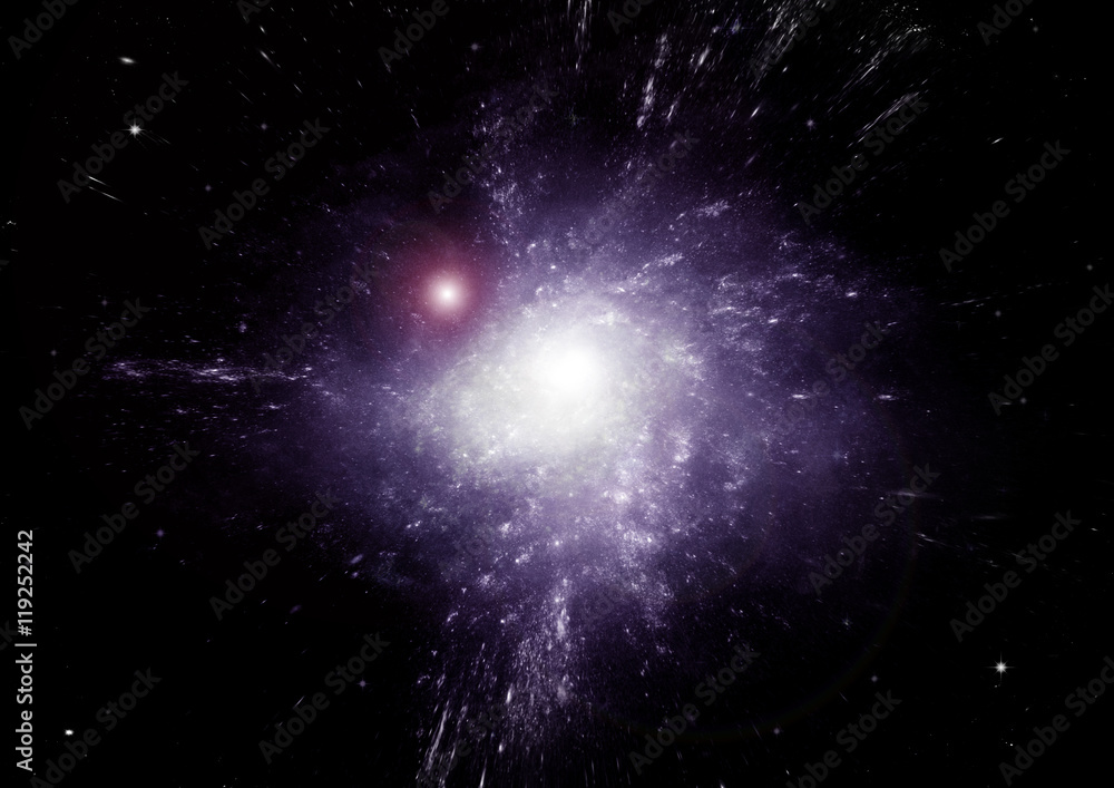 galaxy in a free space galaxy in a free space