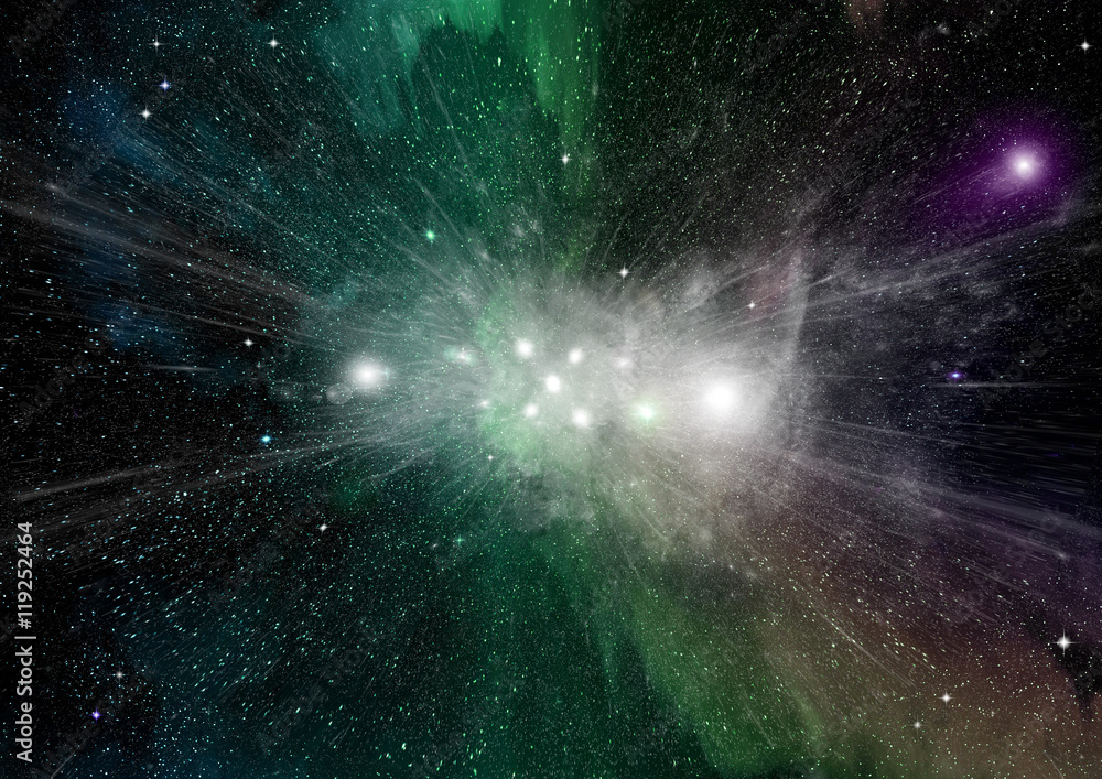 galaxy in a free space galaxy in a free space