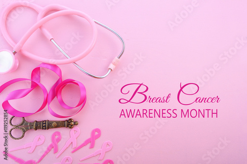 Pink Ribbon Charity Background.
