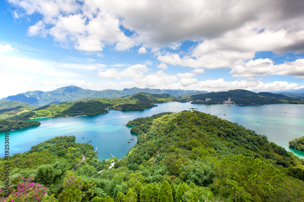 Landscape of Sun-Moon Lake in Nantou, Taiwan