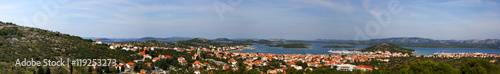 Panorama of town Murter on the island Murter, Croatia. 