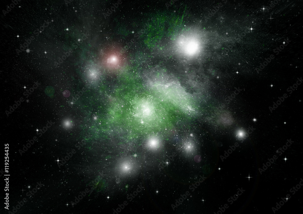 Fototapeta premium galaxy in a free space