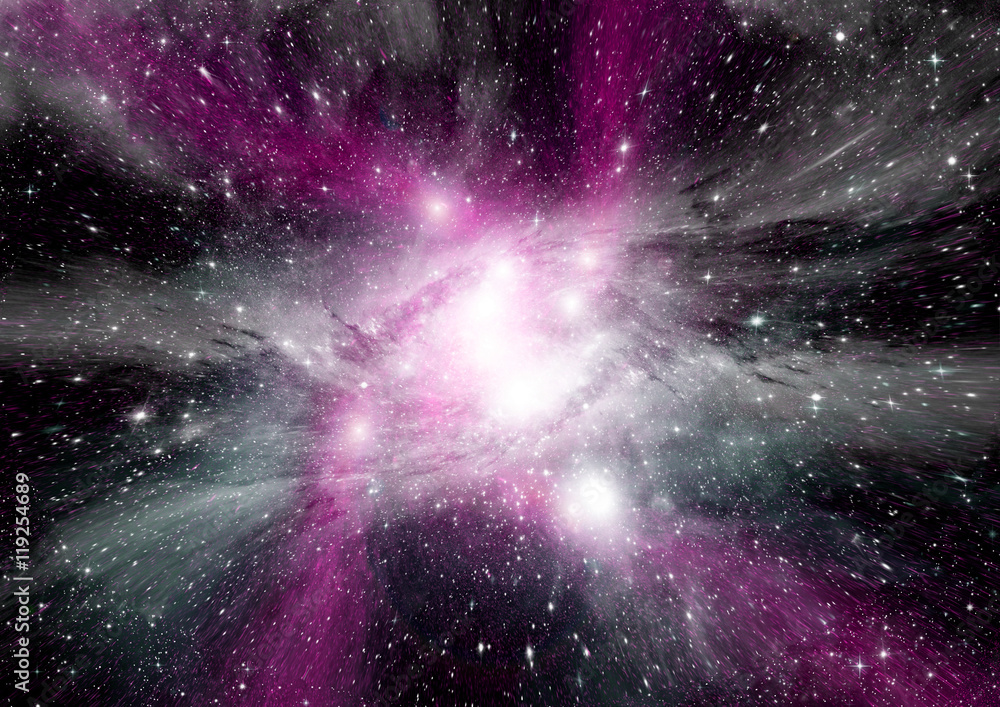 galaxy in a free space galaxy in a free space