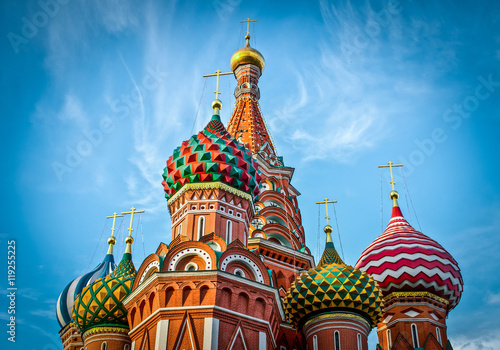 St Basils cathedral on Red Square in Moscow