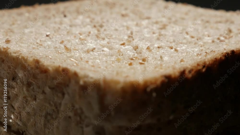 Complete meal bread made of full grain close-up surface 4K 2160p 30fps UltraHD tilting footage - Toast bread pile close-up slow tilt 4K 3840X2160 UHD video Complete meal bread made of full grain close-up surface 4K 2160p 30fps UltraHD tilting footage - Toast bread pile close-up slow tilt 4K 3840X2160 UHD video