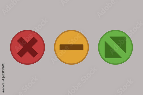 Web buttons illustration