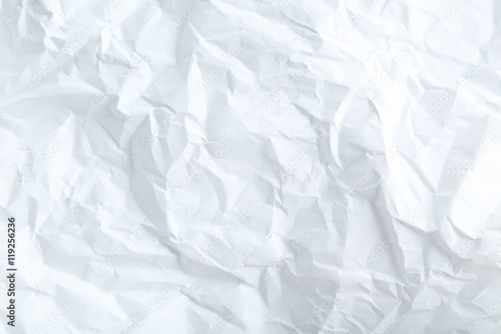 Obraz premium The white crumpled paper background
