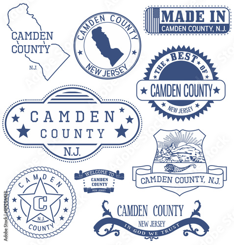 Camden county, NJ, generic stamps and signs