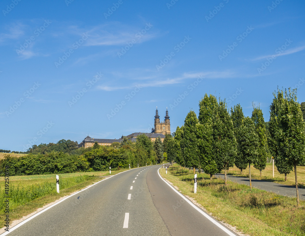 Fototapeta premium Blick auf Kloster Banz