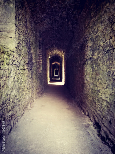 Creepy passage in a castle