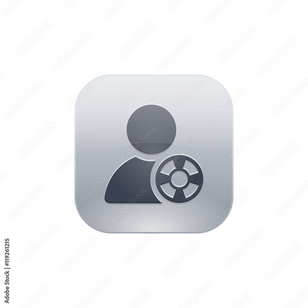 Glossy Push-Button Glossy Push-Button