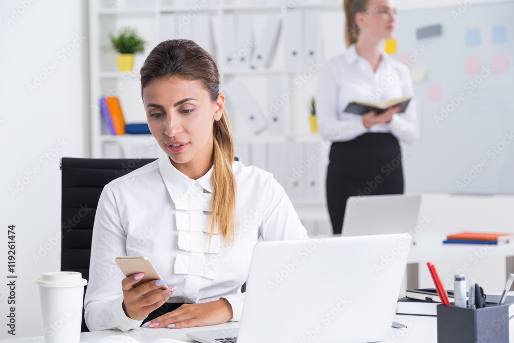 Obraz premium Business ladies at work