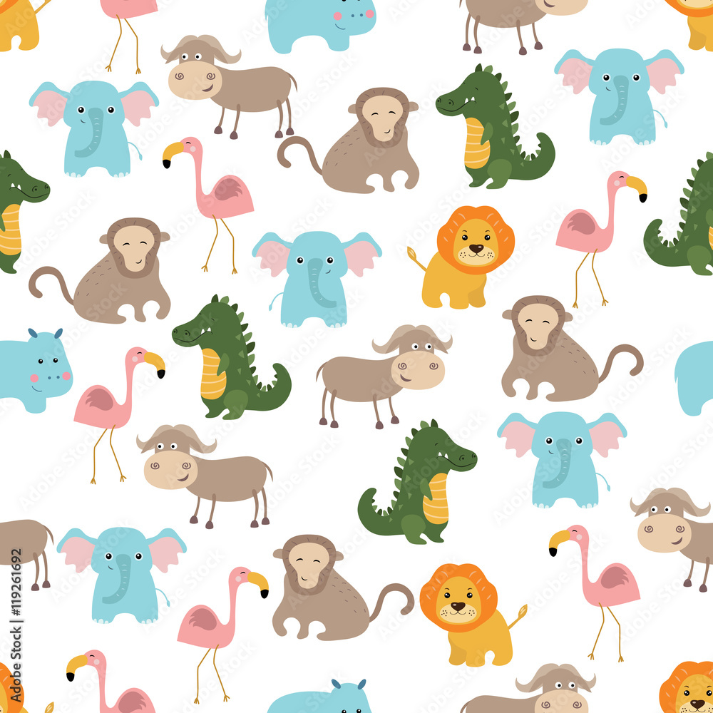 Seamless cartoon pattern Seamless cartoon pattern