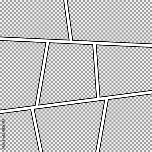 Comic strip frame