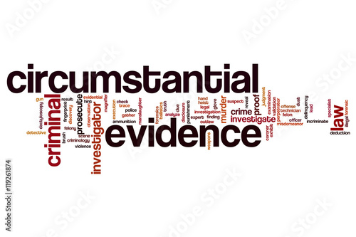 Circumstantial evidence word cloud