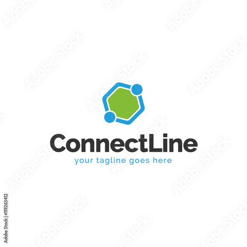 Connect Line Logo Template