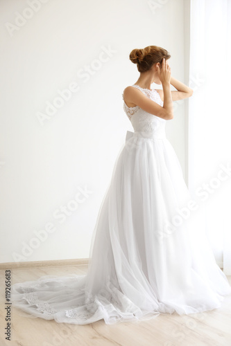 Bride in a beautiful weddin...