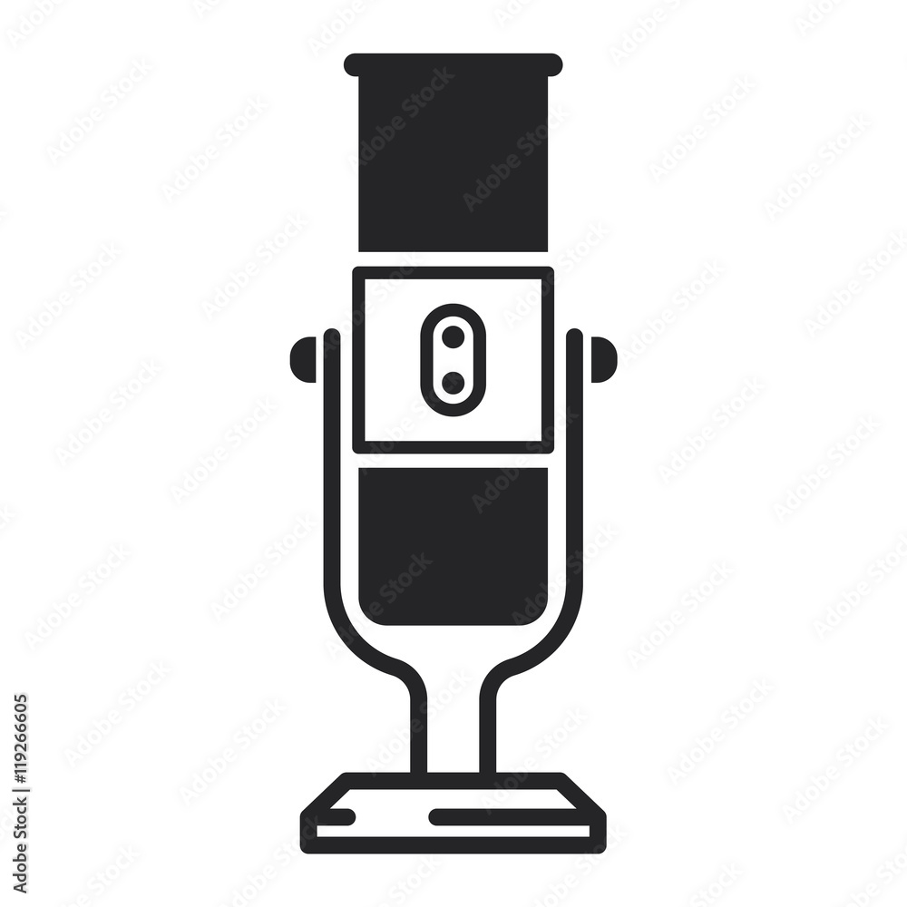 Microphone vector icon illustration Microphone vector icon illustration