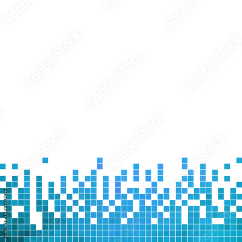 abstract vector square pixel mosaic background