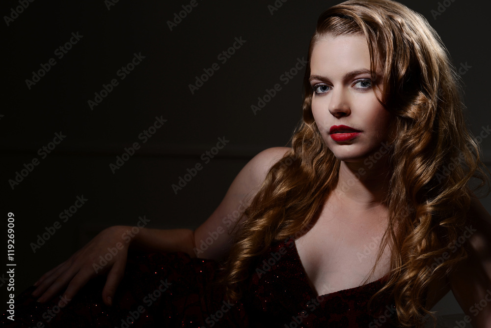 sexy 1940s glamour portrait sexy 1940s glamour portrait