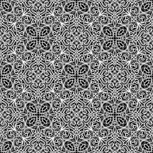 Black and white lace pattern