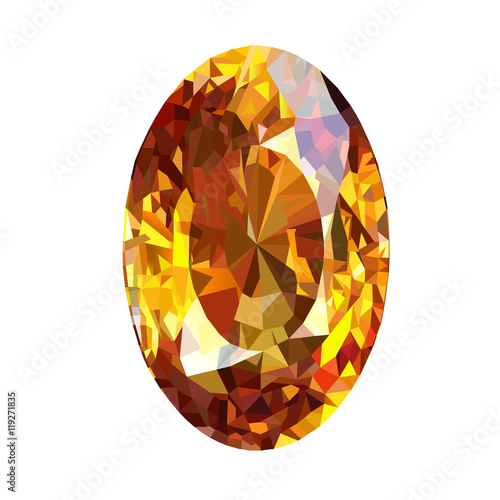 yellow sapphire  graphic vector