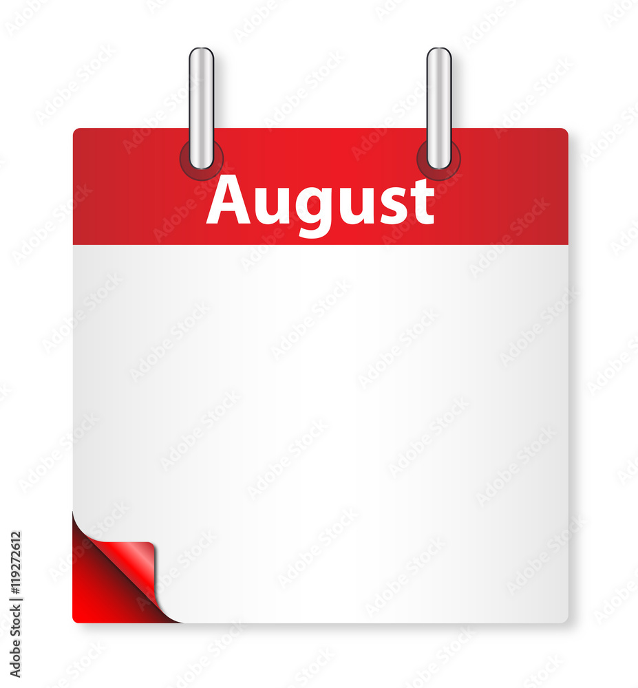 Blank August Date Blank August Date