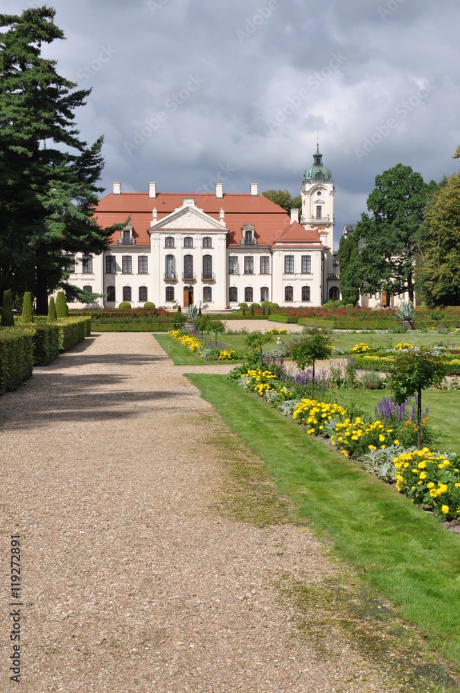 Poland Kozlowka palace with garden