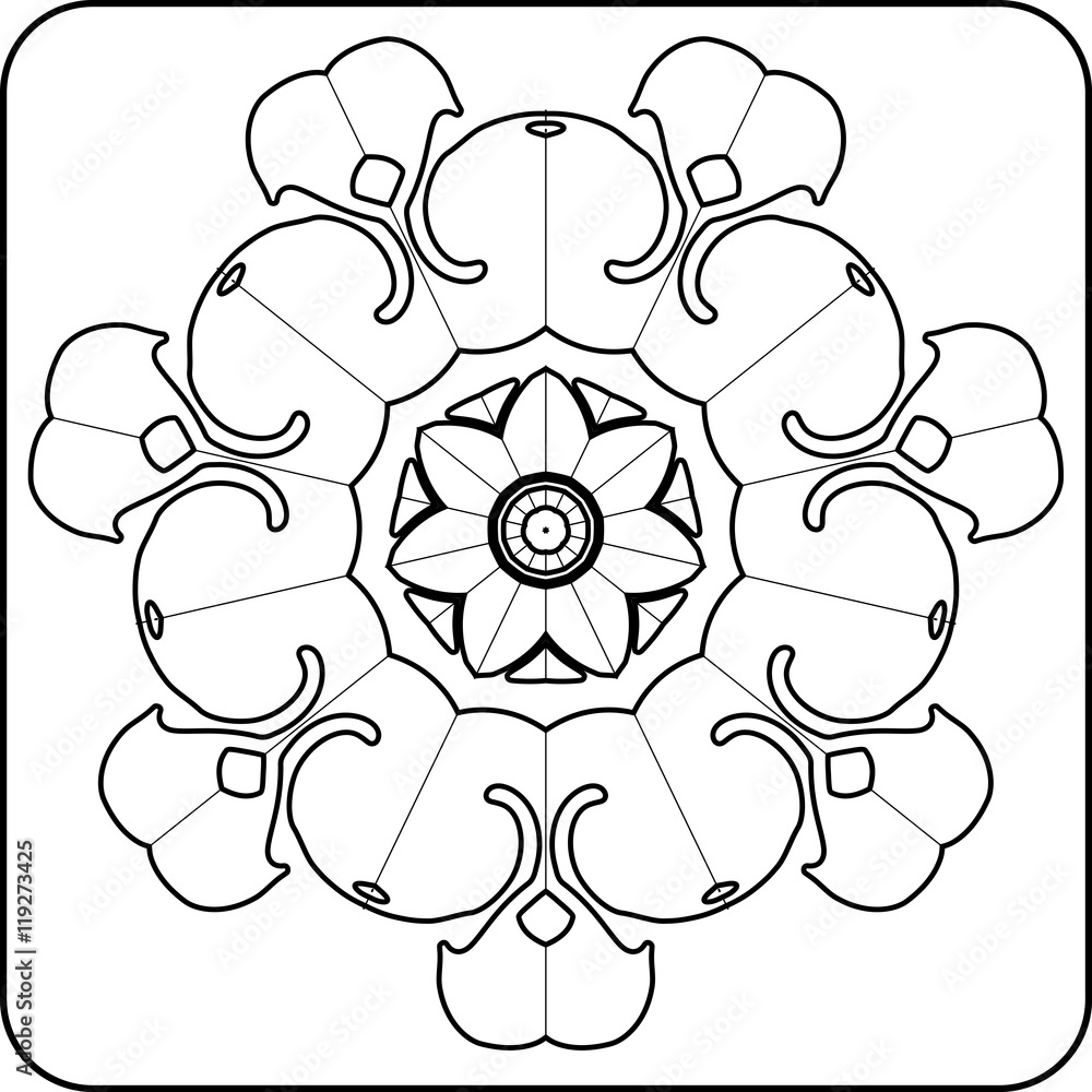 gothic style pattern of curves gothic style pattern of curves