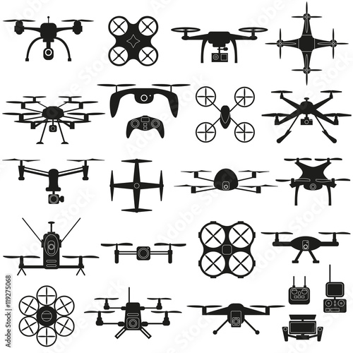 Drone vector set.