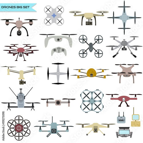 Drone vector set.