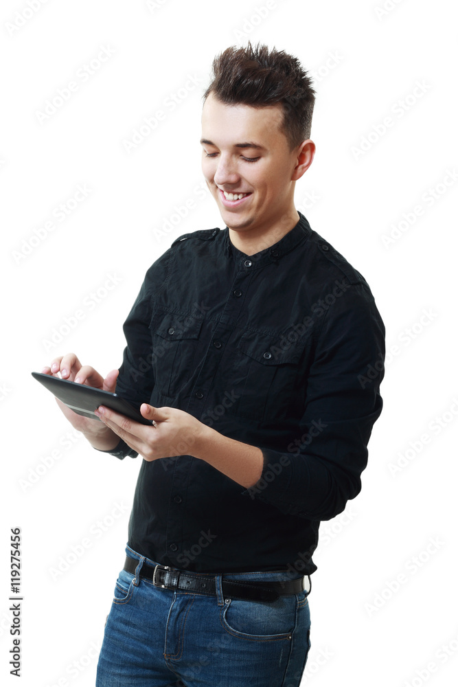 using a digital tablet using a digital tablet