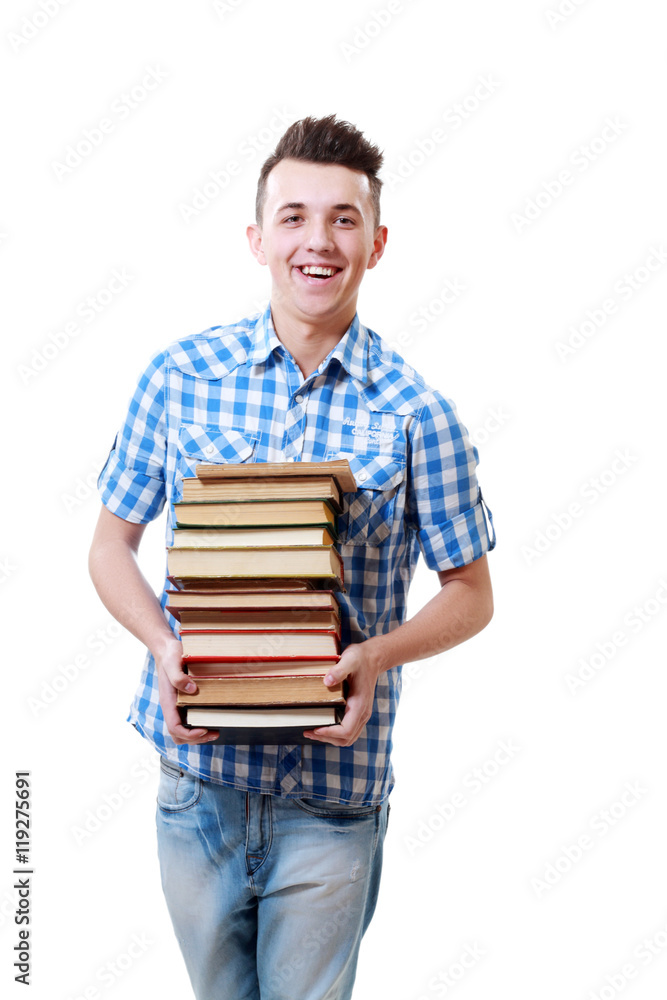 student holding books student holding books