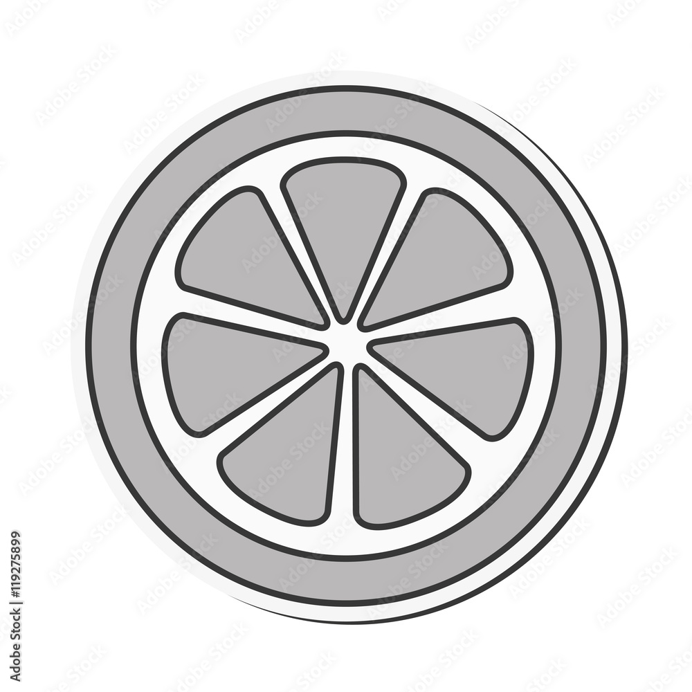 lemon fruit organic healthy food ingredient icon. Flat and isolated design. Vector illustration lemon fruit organic healthy food ingredient icon. Flat and isolated design. Vector illustration