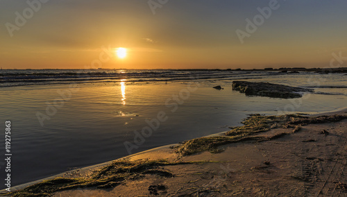 Wallpaper Mural Coast beach in the Caspian Sea near Baku at sunrise.Azerbaijan Torontodigital.ca