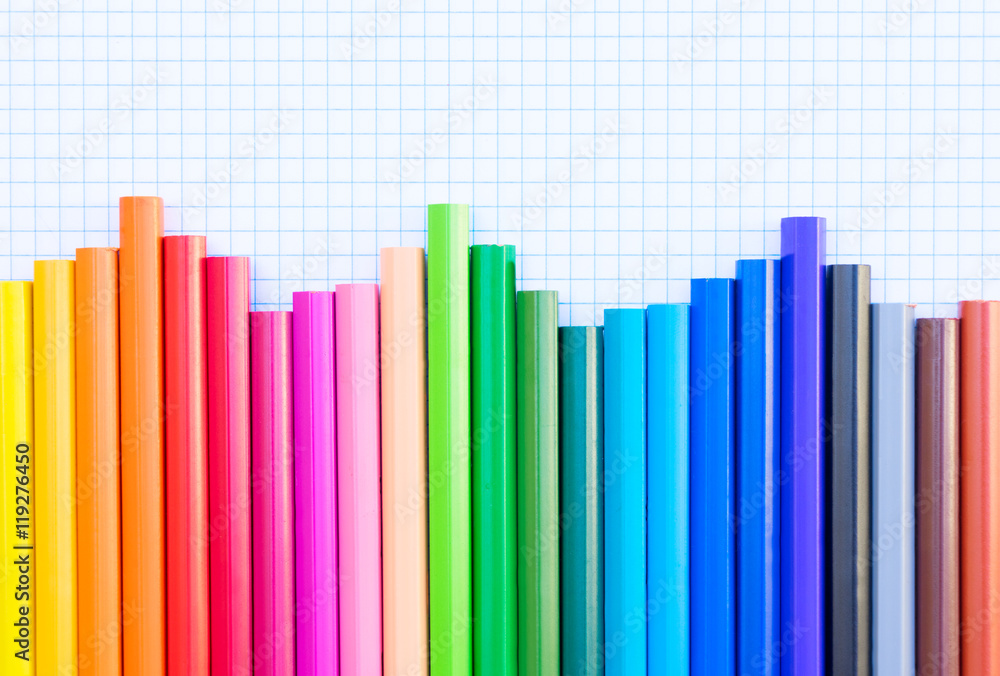 Fototapeta premium Back to school pencils