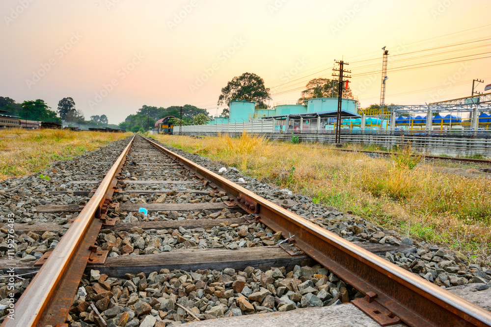 Fototapeta premium Railroad tracks