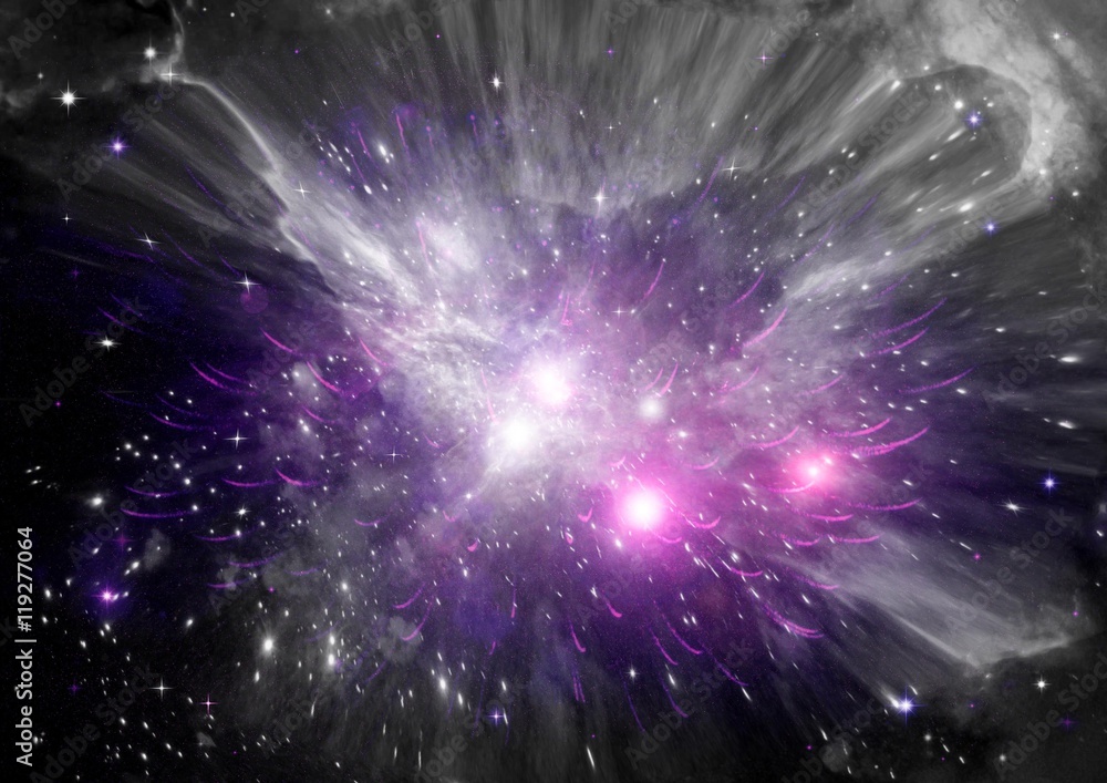 Fototapeta premium galaxy in a free space