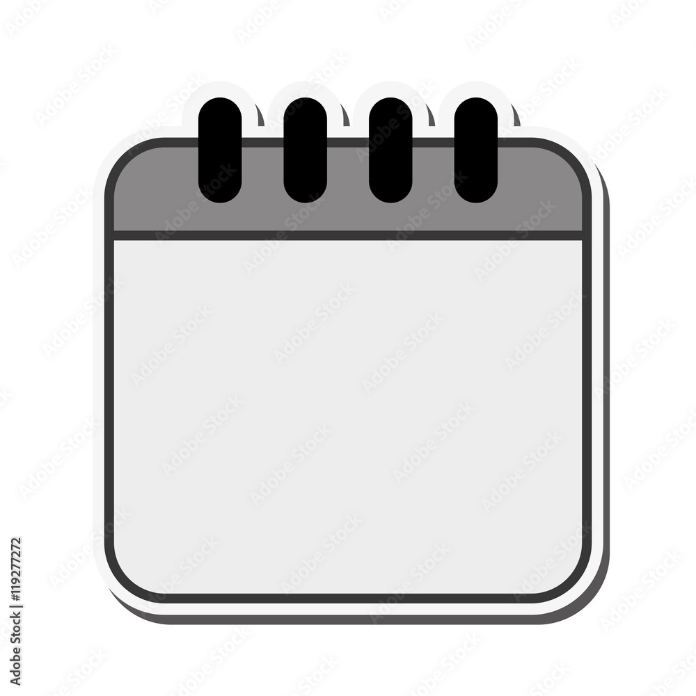 calendar month planner time icon. Flat and isolated design. Vector illustration calendar month planner time icon. Flat and isolated design. Vector illustration