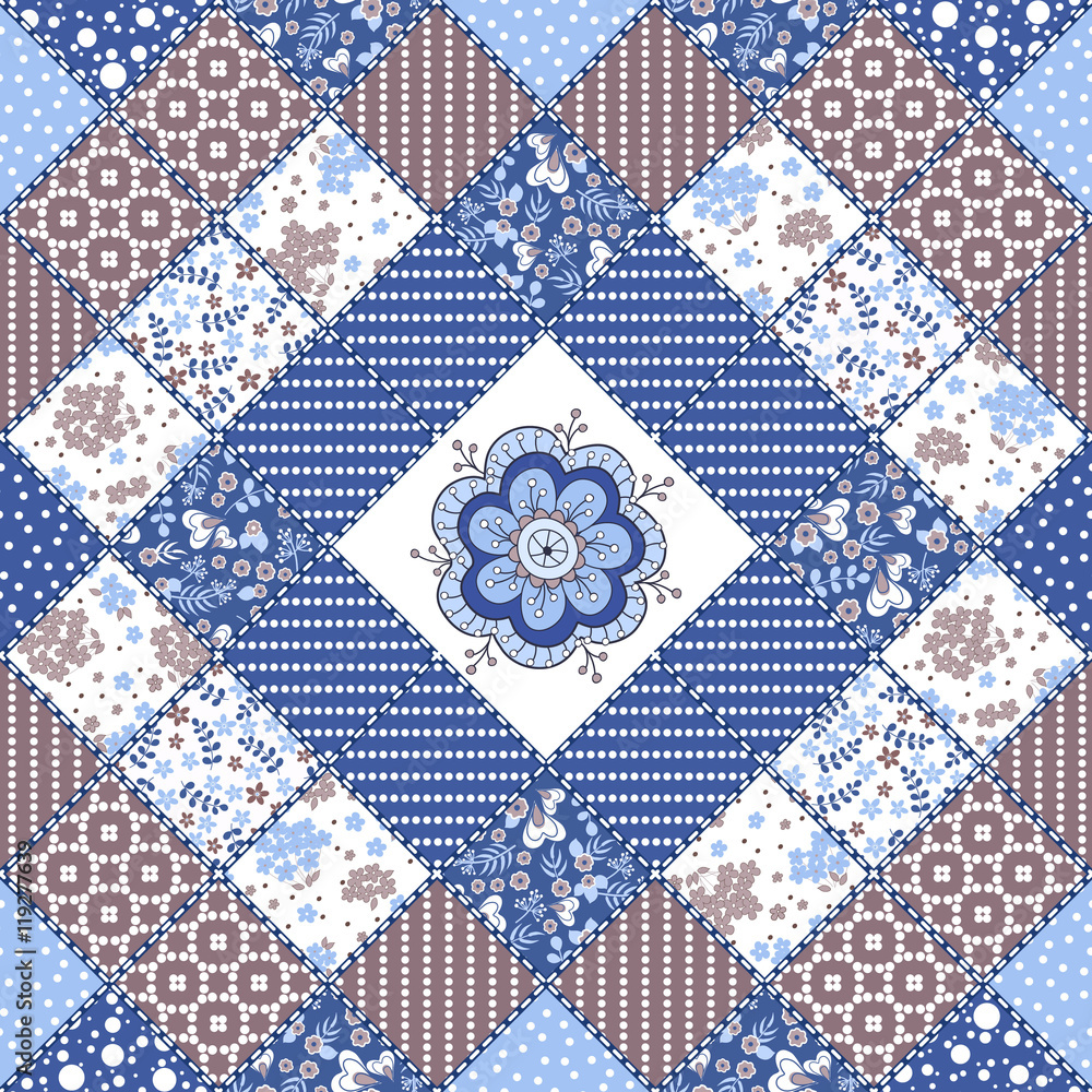 Creative seamless patchwork pattern Creative seamless patchwork pattern