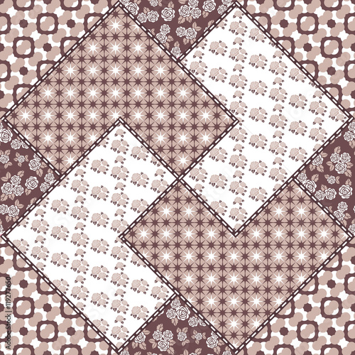 Creative seamless patchwork pattern