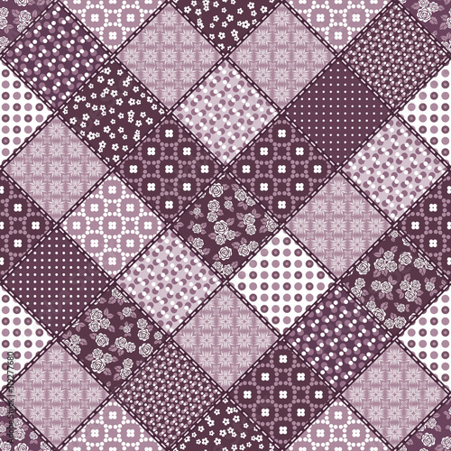 Creative seamless patchwork pattern