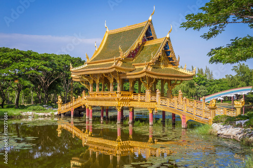 Sala Thai Pavilion in the Ancient Siam Thailand