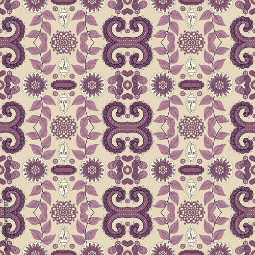 Seamless vector floral  pattern